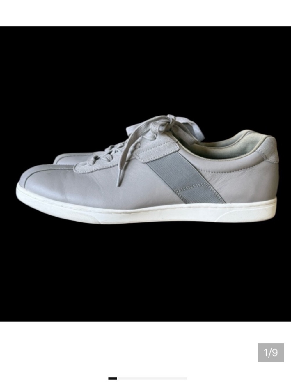 VIONIC men’s leather grey sneaker US size 11 good condition Mark top right